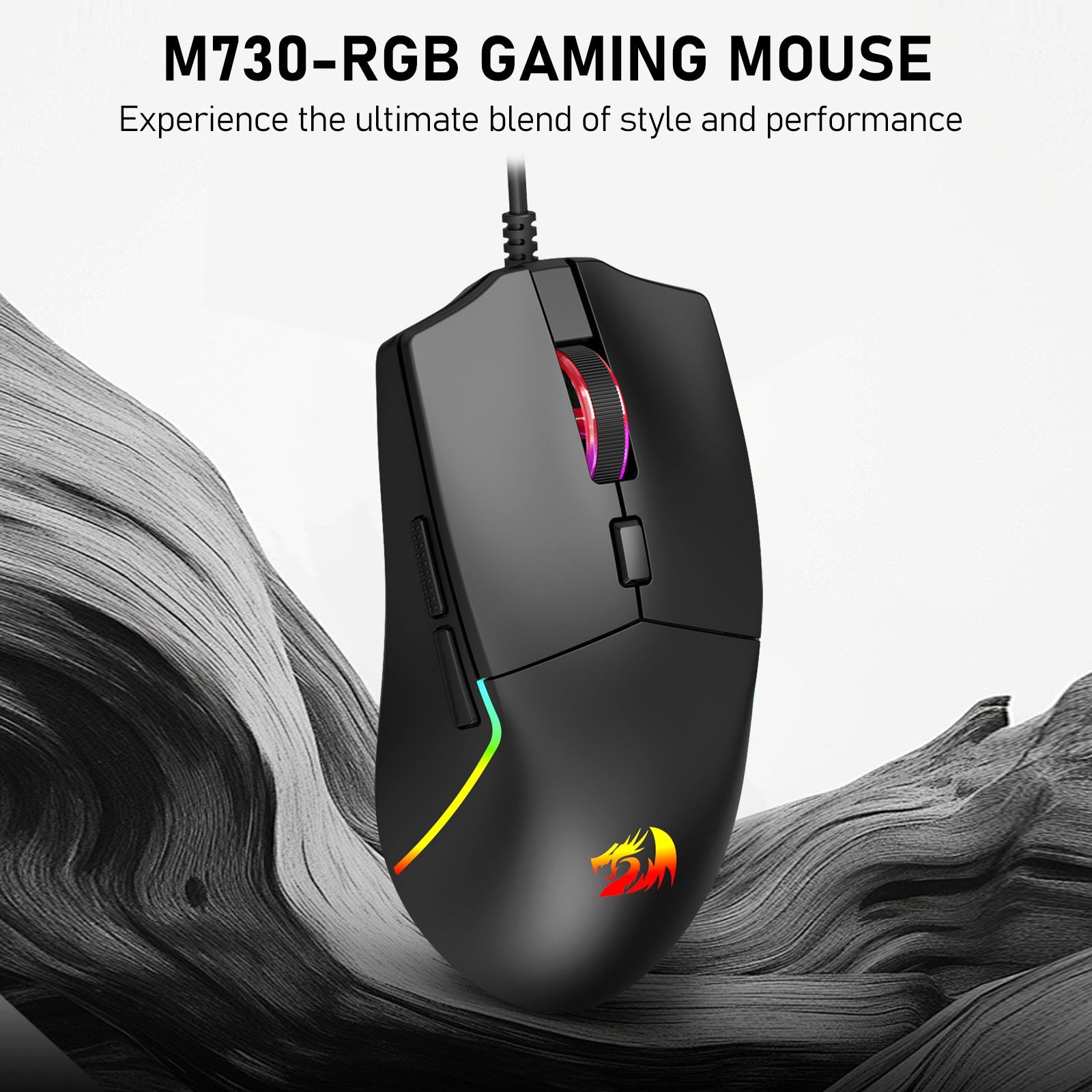 Tetikus Permainan M730-RGB Wied Sambungan