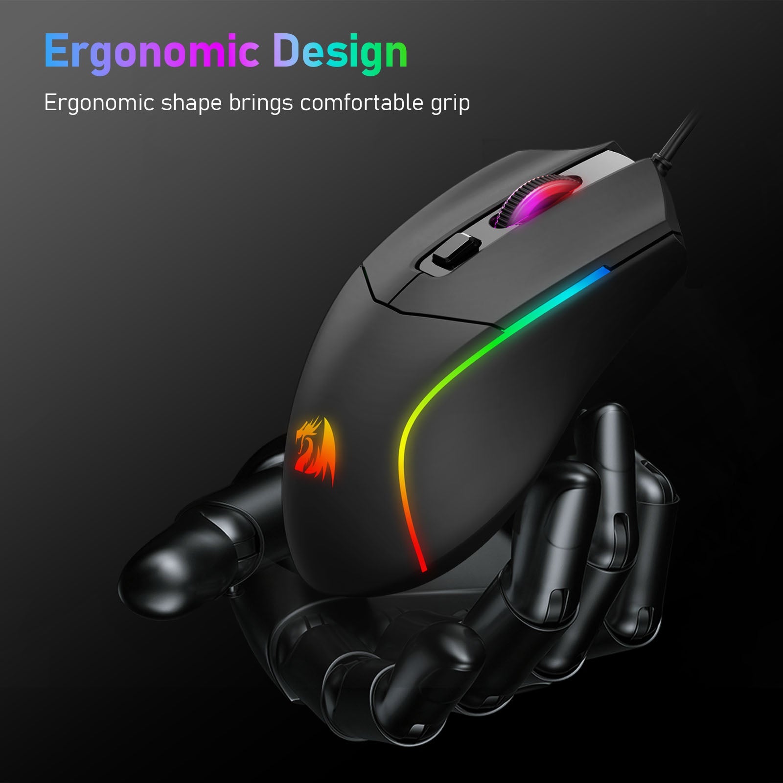 TETIKUS GAMING RGB BERWAYAR BAT M731