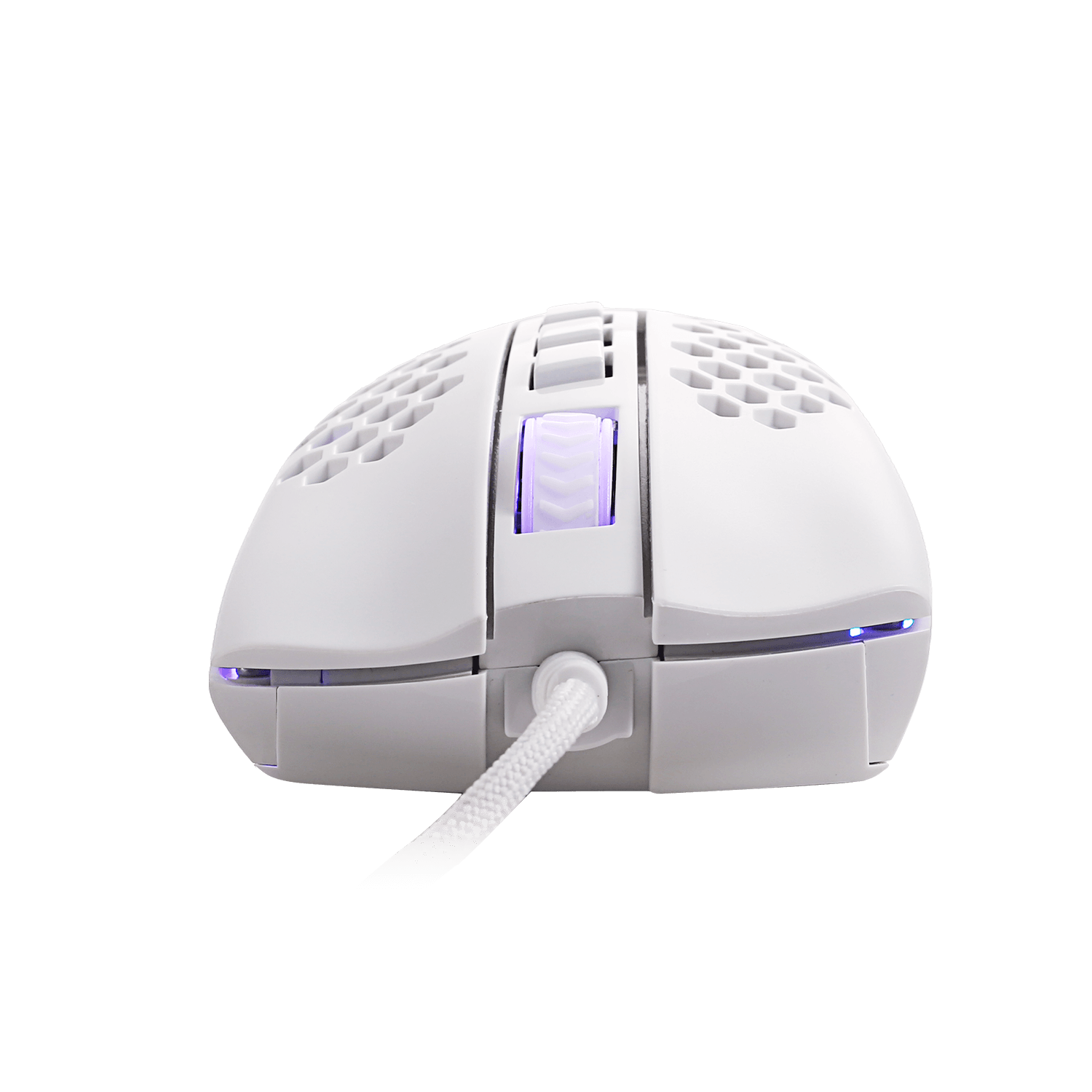 Redragon M808 Storm White Lightweight RGB Gaming Mouse, Cengkerang Honeycomb Ultra Ringan 85g - Penderia Optik 12,400 DPI