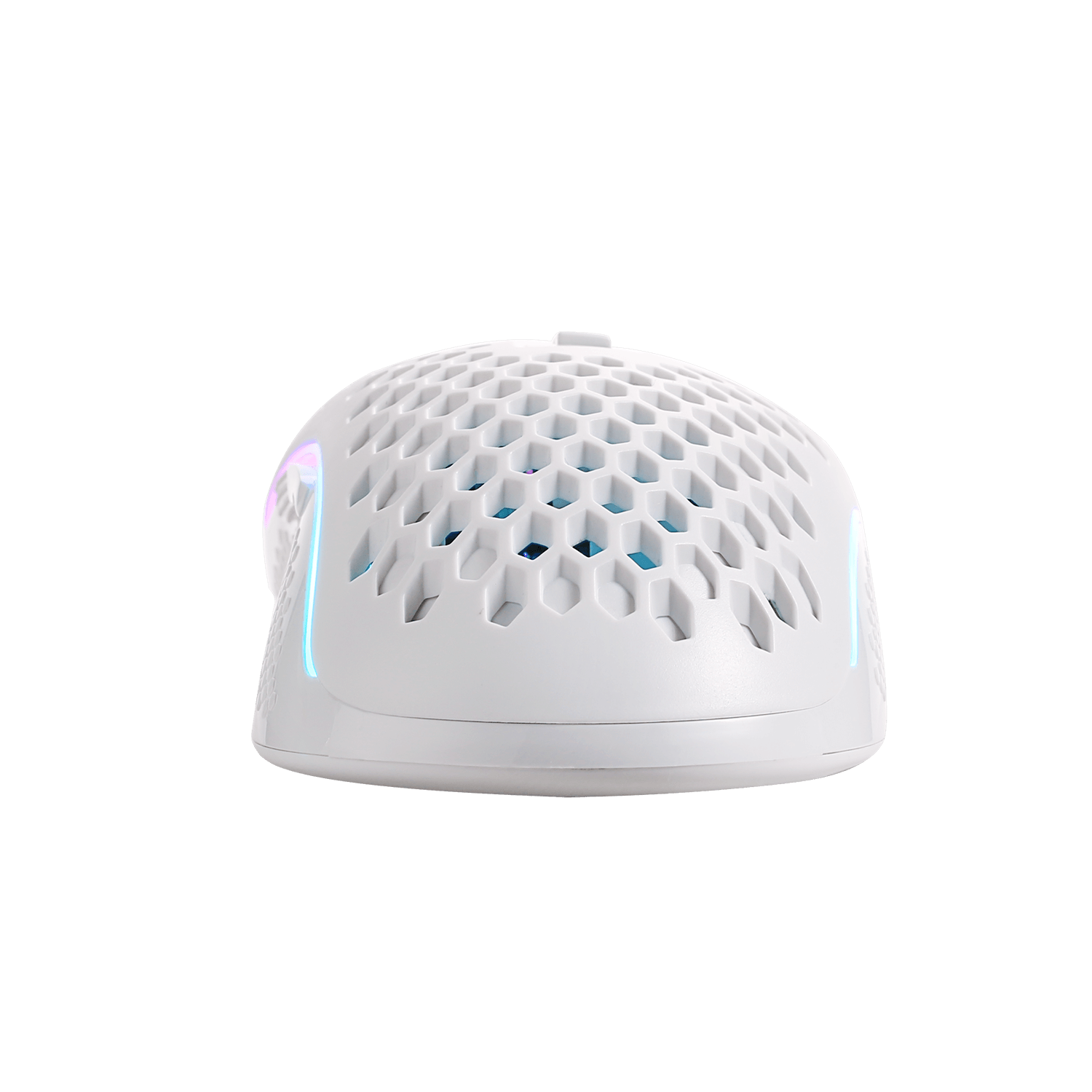 Redragon M808 Storm White Lightweight RGB Gaming Mouse, Cengkerang Honeycomb Ultra Ringan 85g - Penderia Optik 12,400 DPI
