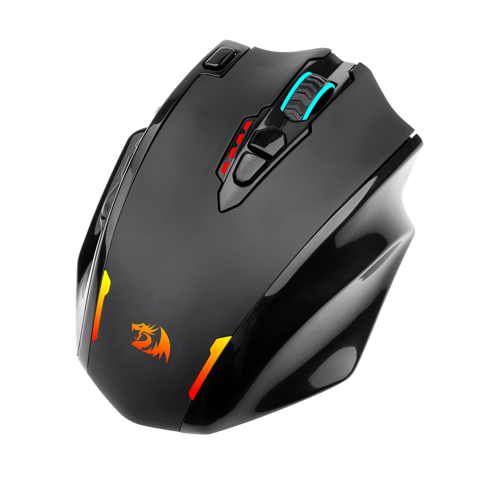 Redragon M913 Impact Elite Tetikus Gaming Tanpa Wayar, Tetikus Gamer RGB Berwayar/Tanpa Wayar 16000 DPI dengan 16 Butang Boleh Atur Cara