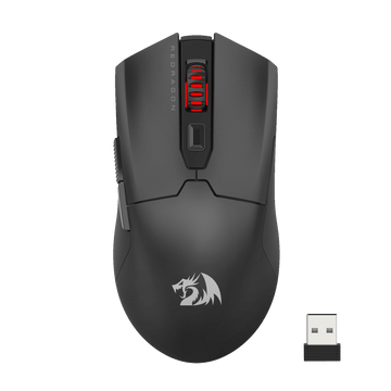 Redragon M995 Wireless Gaming Mouse, 26000 DPI Wired/Wireless Gamer Mouse w/ 3-Mode Connection, BT & 2.4G Wireless, 6 Macro Buttons, Durable Power Capacity for PC/Mac/Laptop