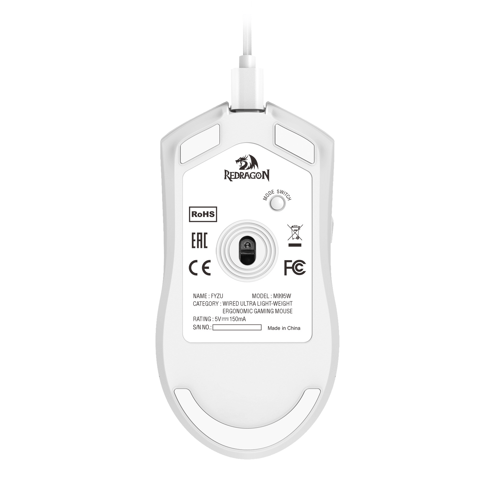Redragon M995 Wireless Gaming Mouse, 26000 DPI Wired/Wireless Gamer Mouse w/ 3-Mode Connection, BT & 2.4G Wireless, 6 Macro Buttons, Durable Power Capacity for PC/Mac/Laptop