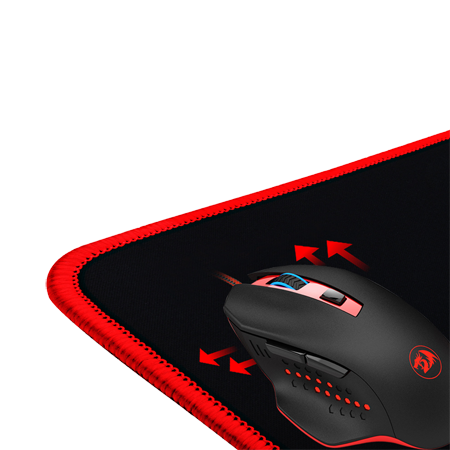 Redragon P003 Suzaku Huge Gaming Mouse Pad Mat, dengan Permukaan Bertekstur Khas, Licin Bak Sutera, Lapisan Belakang Anti-Slip, Permukaan Kalis Air, Tepi Berjahit, 31.50 x 11.81 x 0.12 inci