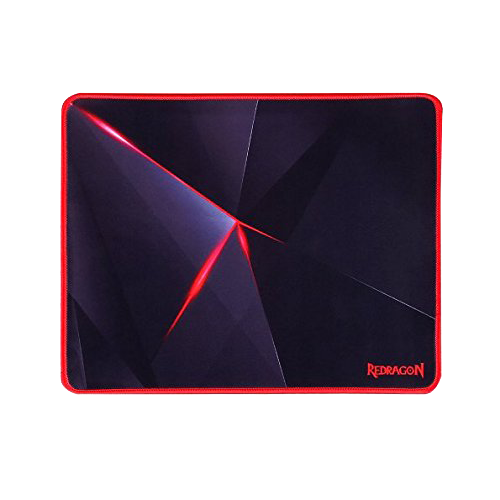 Redragon P012 Pad Tetikus dengan Tepi Berjahit, Tikar Tetikus Bertekstur Premium, Pad Tetikus Tapak Getah Tidak Licin untuk Komputer Riba, Komputer & PC, 12.8 x10 x0.11 inci