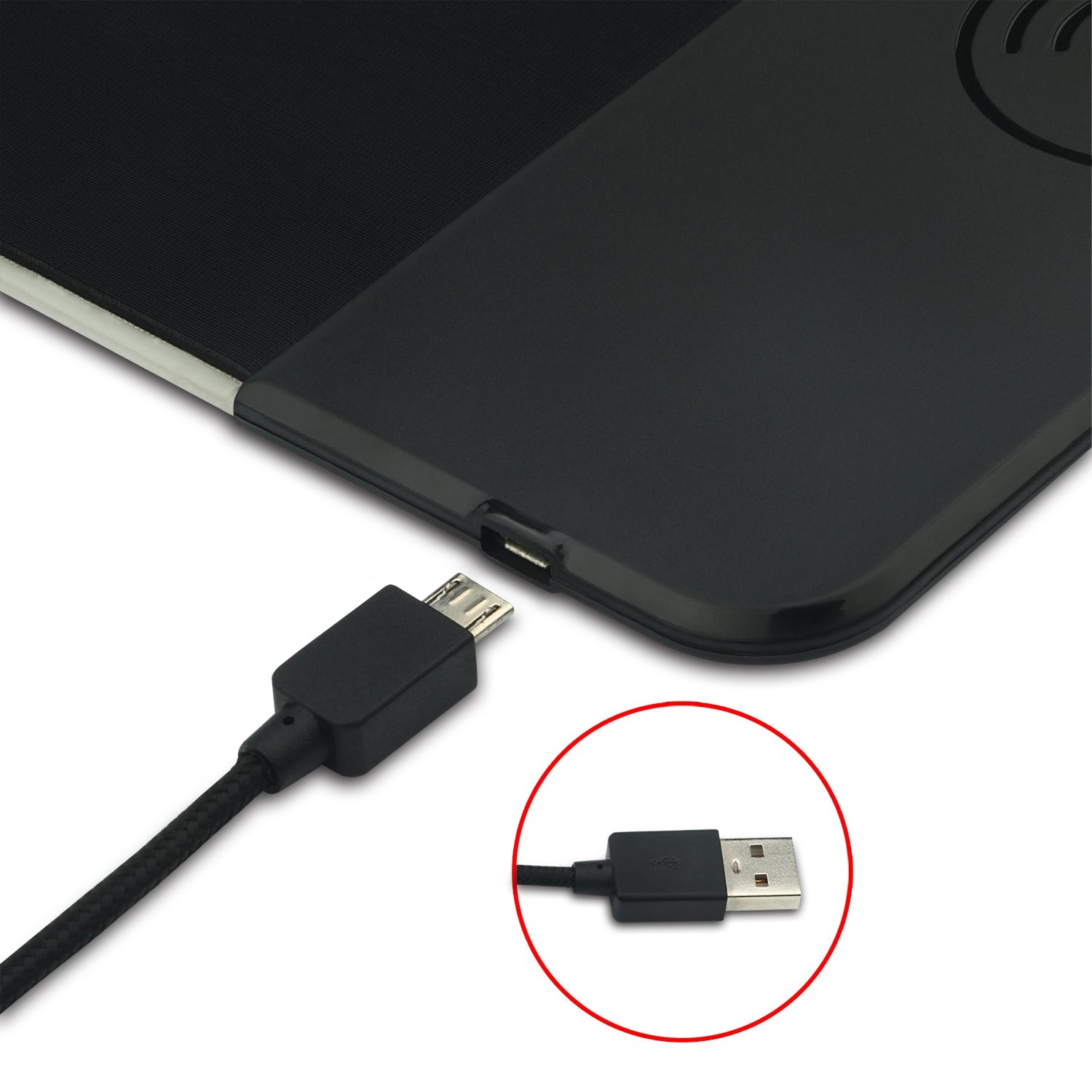 Redragon P025 Qi 10w Fast Wireless Charging Mouse Pad 8