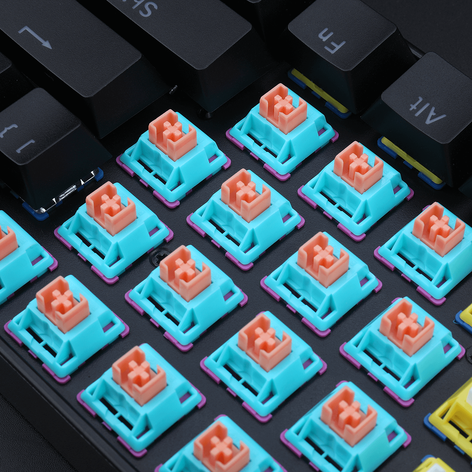 Redragon A113 Bullet-R Suis Mekanikal Linear, Mod Suis Senyap Papan Kekunci DIY Boleh Tukar Panas, 50 Juta Klik (24 unit Suis, Pencabut Kekunci + Pencabut Suis)