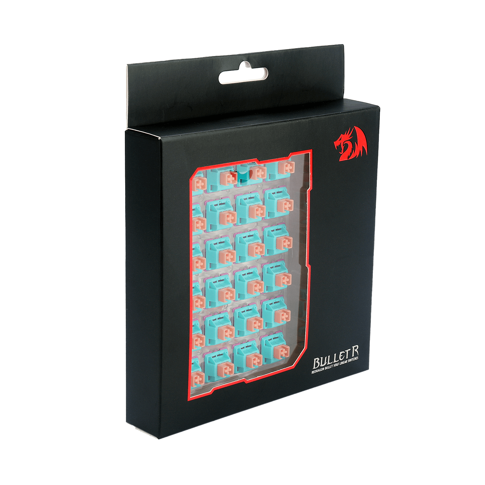 Redragon A113 Bullet-R Suis Mekanikal Linear, Mod Suis Senyap Papan Kekunci DIY Boleh Tukar Panas, 50 Juta Klik (24 unit Suis, Pencabut Kekunci + Pencabut Suis)