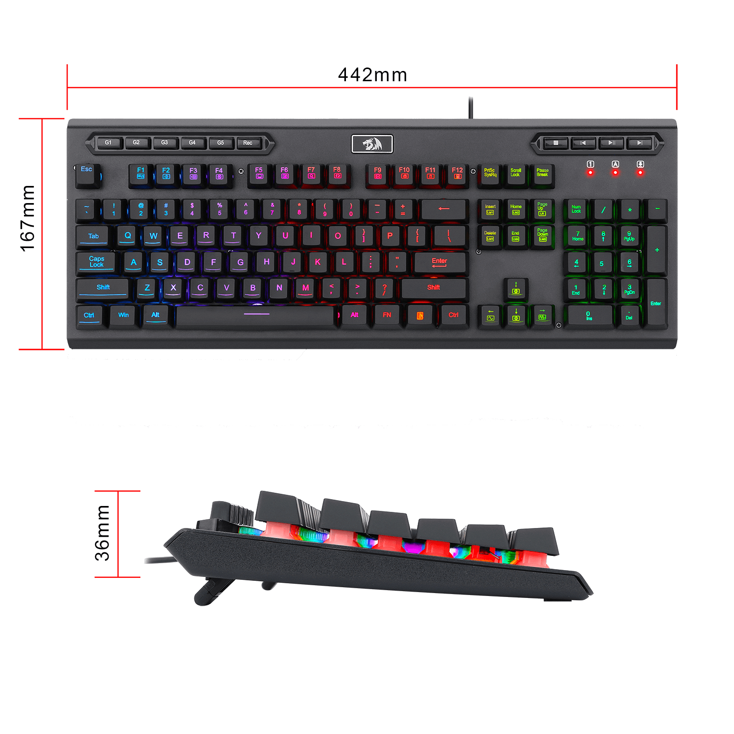 Redragon K513 RGB Membrane Gaming Keyboard