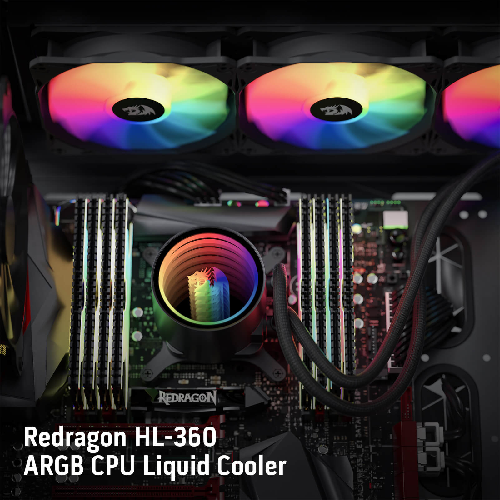 Sistem Penyejuk Cecair ARGB Redragon HL240/HL360