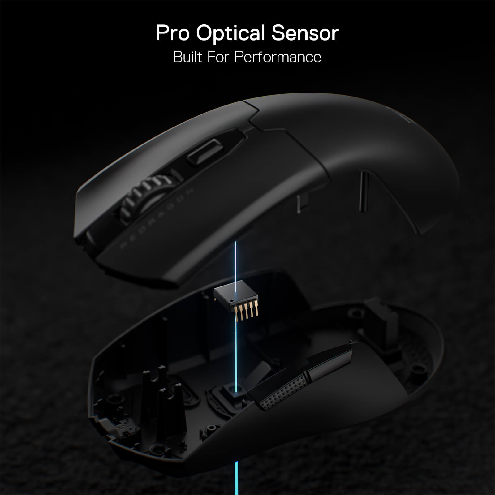 Redragon M995 Wireless Gaming Mouse, 26000 DPI Wired/Wireless Gamer Mouse w/ 3-Mode Connection, BT & 2.4G Wireless, 6 Macro Buttons, Durable Power Capacity for PC/Mac/Laptop