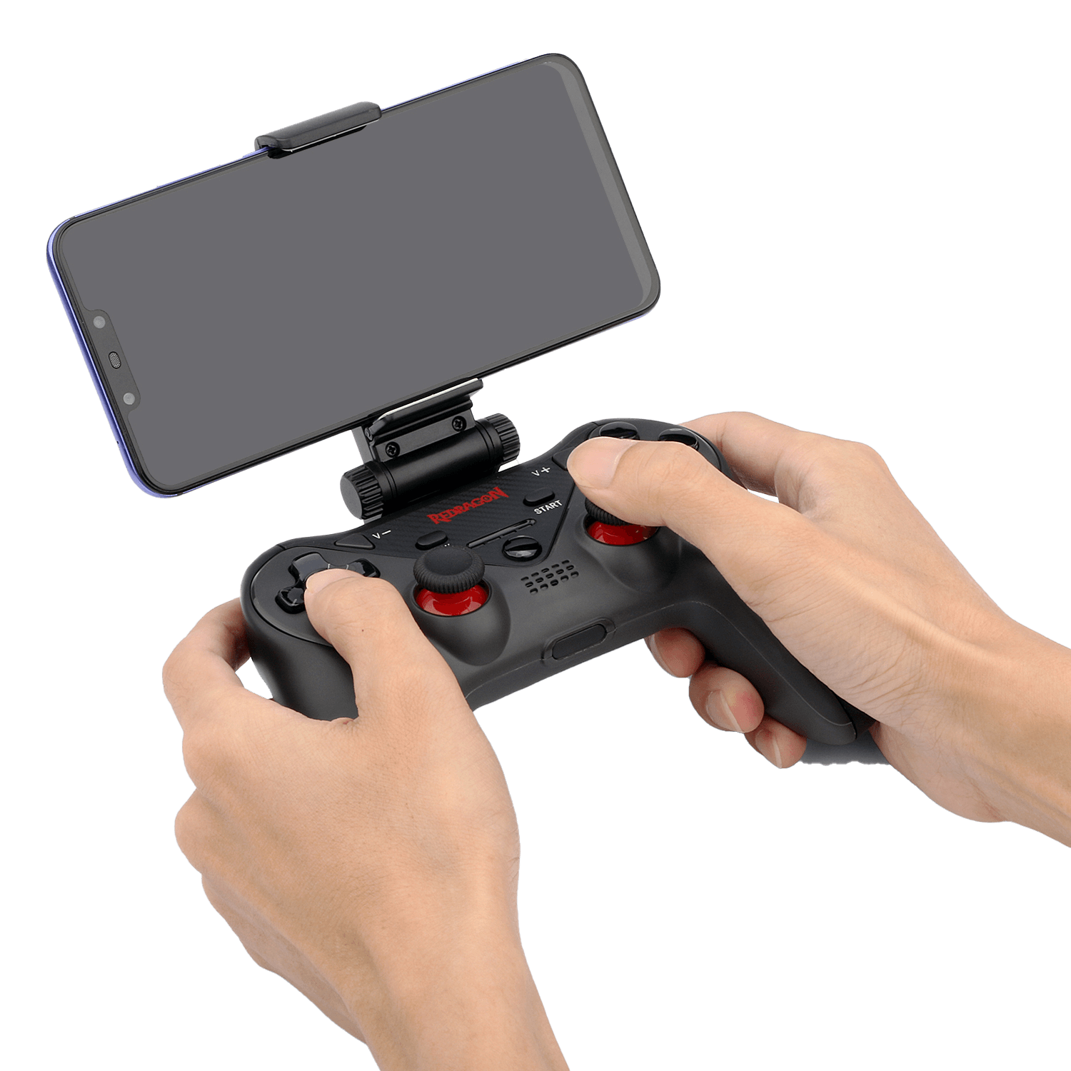 Pengawal Permainan Tanpa Wayar Redragon G812 Ceres untuk iOS, Alat Kawalan Joystick Bluetooth dengan Bateri Tahan Lama
