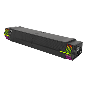 Pembesar Suara Desktop RGB Wayarles Redragon GS511, Bar Bunyi PC Gaming 2.0 dengan BT 5.3/Mod USB, Reka Bentuk Dwi-Main, Bunyi Stereo dan Bes yang Kaya, Lampu Latar RGB & Kawalan Semua-dalam-satu, Dikuasakan USB