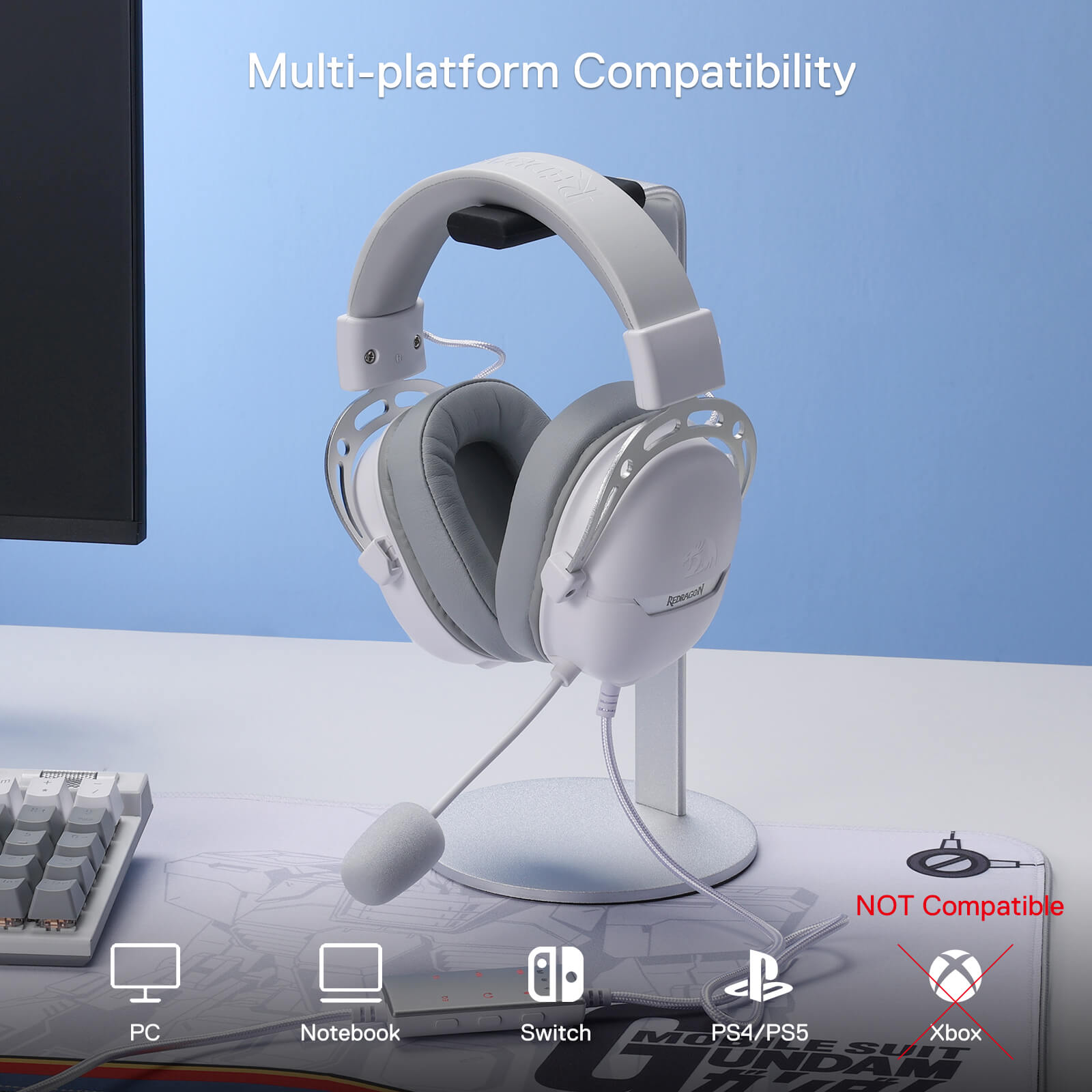Alat Dengar Permainan Berwayar Redragon AURORA H376