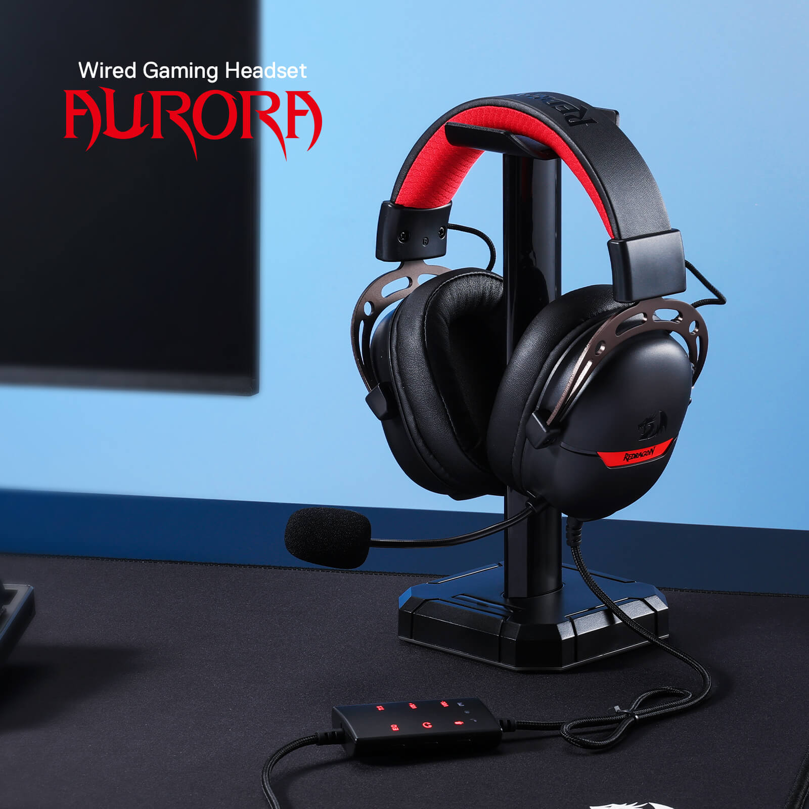 Alat Dengar Permainan Berwayar Redragon AURORA H376