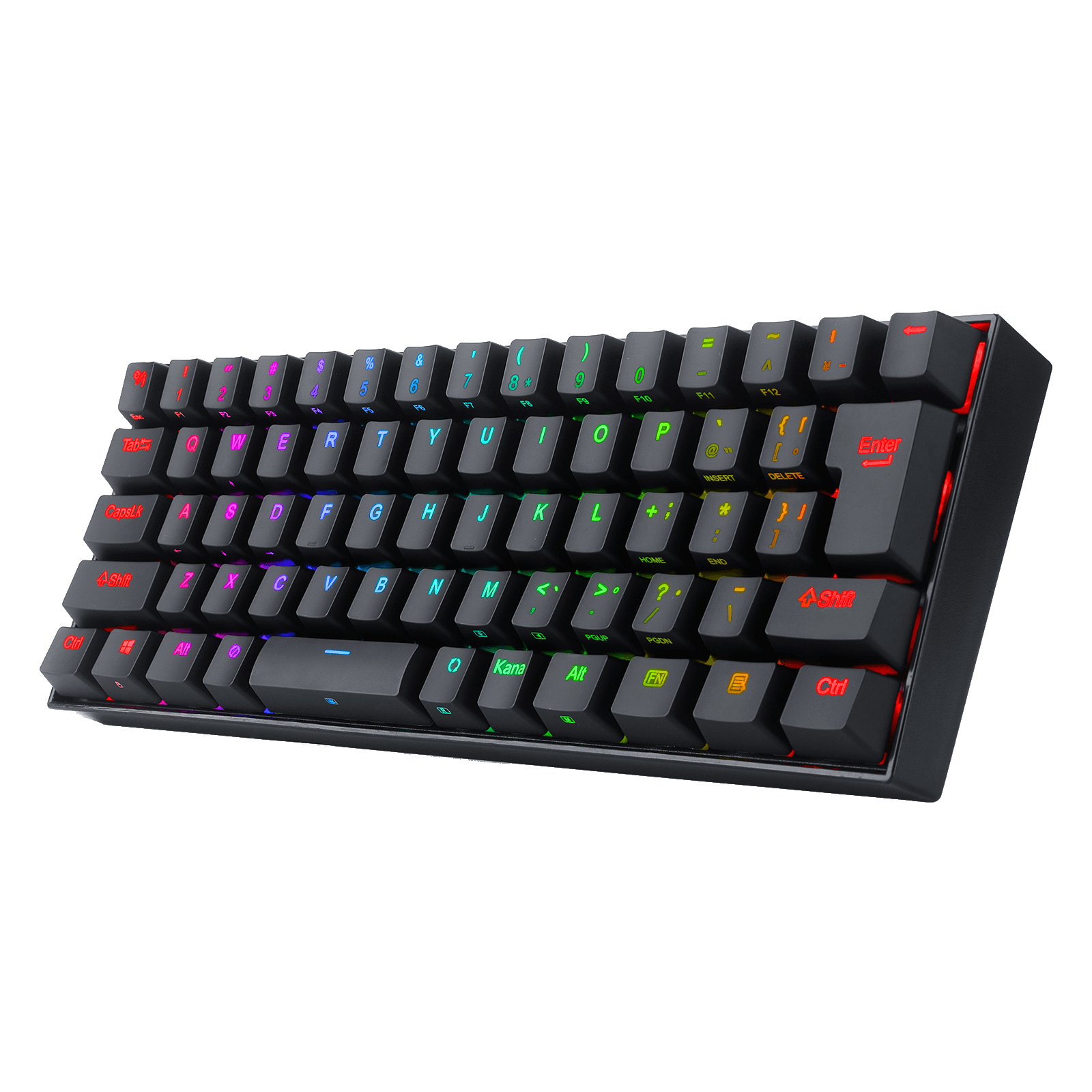 Papan kekunci mekanikal berwayar 66 kekunci mudah alih Redragon K630RGB-JPTI susun atur Jepun