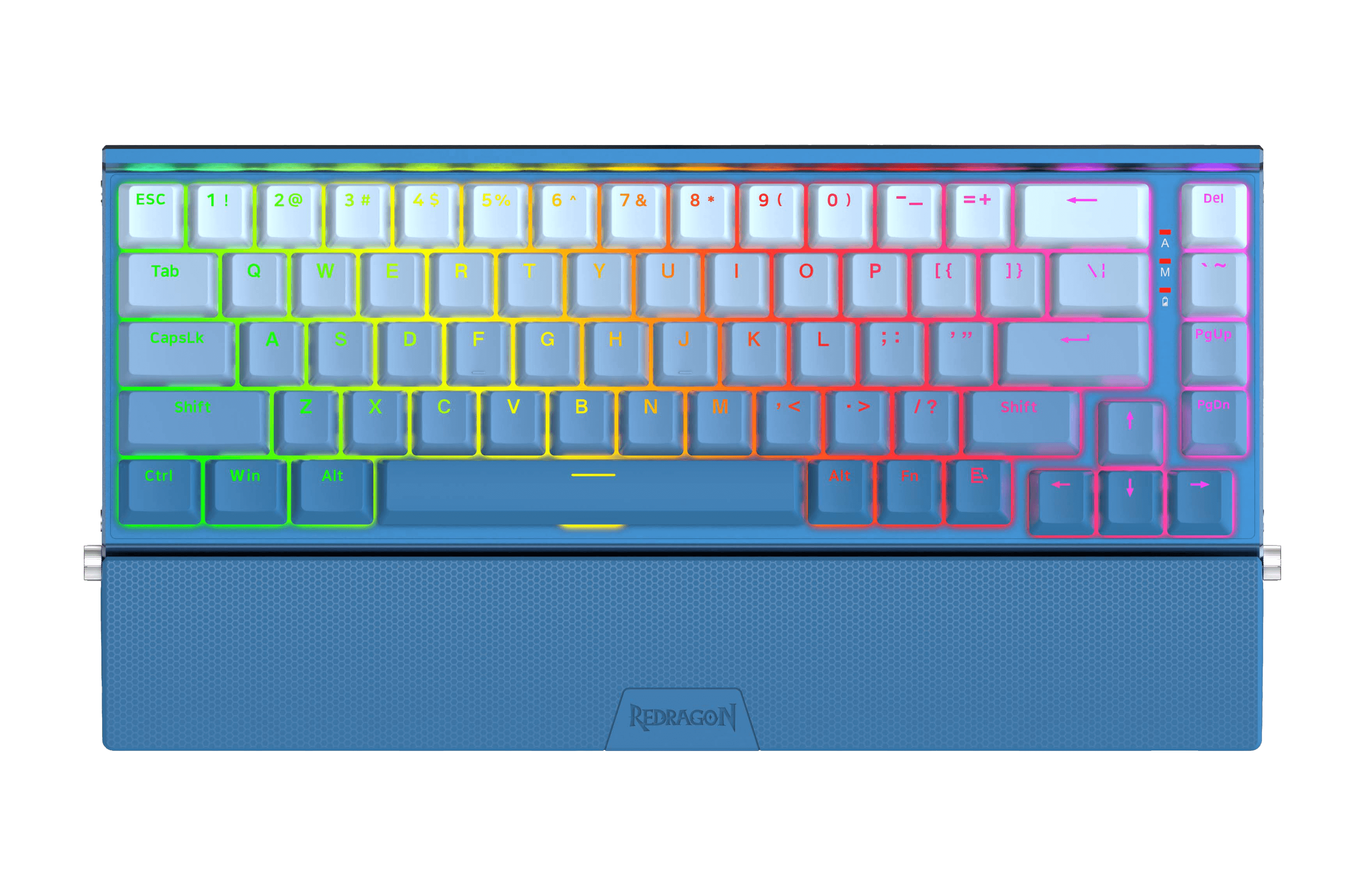 Papan Kekunci Mekanikal RGB Aluminium Redragon K641 SHACO PRO 60%, Papan Kekunci Permainan Padat 3 Mod Bluetooth/2.4Ghz/Berwayar 68 Kekunci dengan Kaki Telefon Boleh Tanggal/Penutup Kekunci Bergradien/Soket Tukar Panas Dinaik Taraf