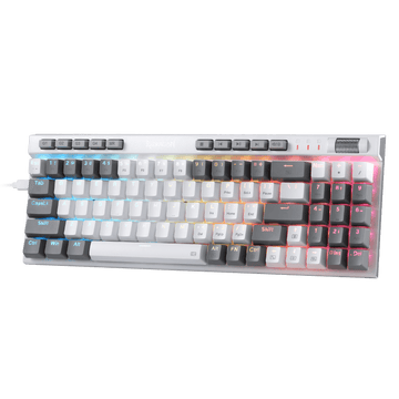 Redragon K655 75% RGB Wired Mechanical Gaming Keyboard, 78 Keys Hot-Swap Mechanical Keyboard w/Aluminum Cover Board, Upgraded Socket and Onboard Macro/Media Keys, Quiet Linear Red Switch