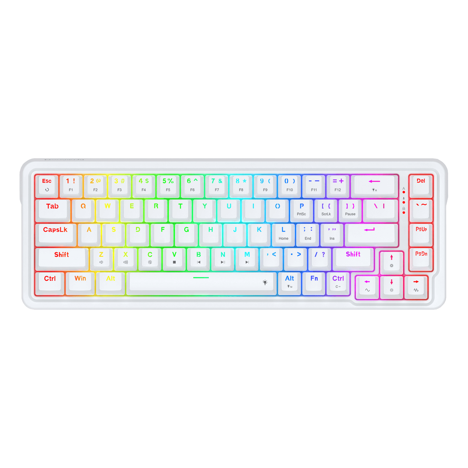 Redragon K709 65% Wired Gasket RGB Gaming Keyboard, 68 Keys Hot-Swap Compact Mechanical Keyboard w/Free-Mod Socket, 3-Layer Noise Dampening & Dedicated Arrow Keys, Quiet Custom Linear Switch