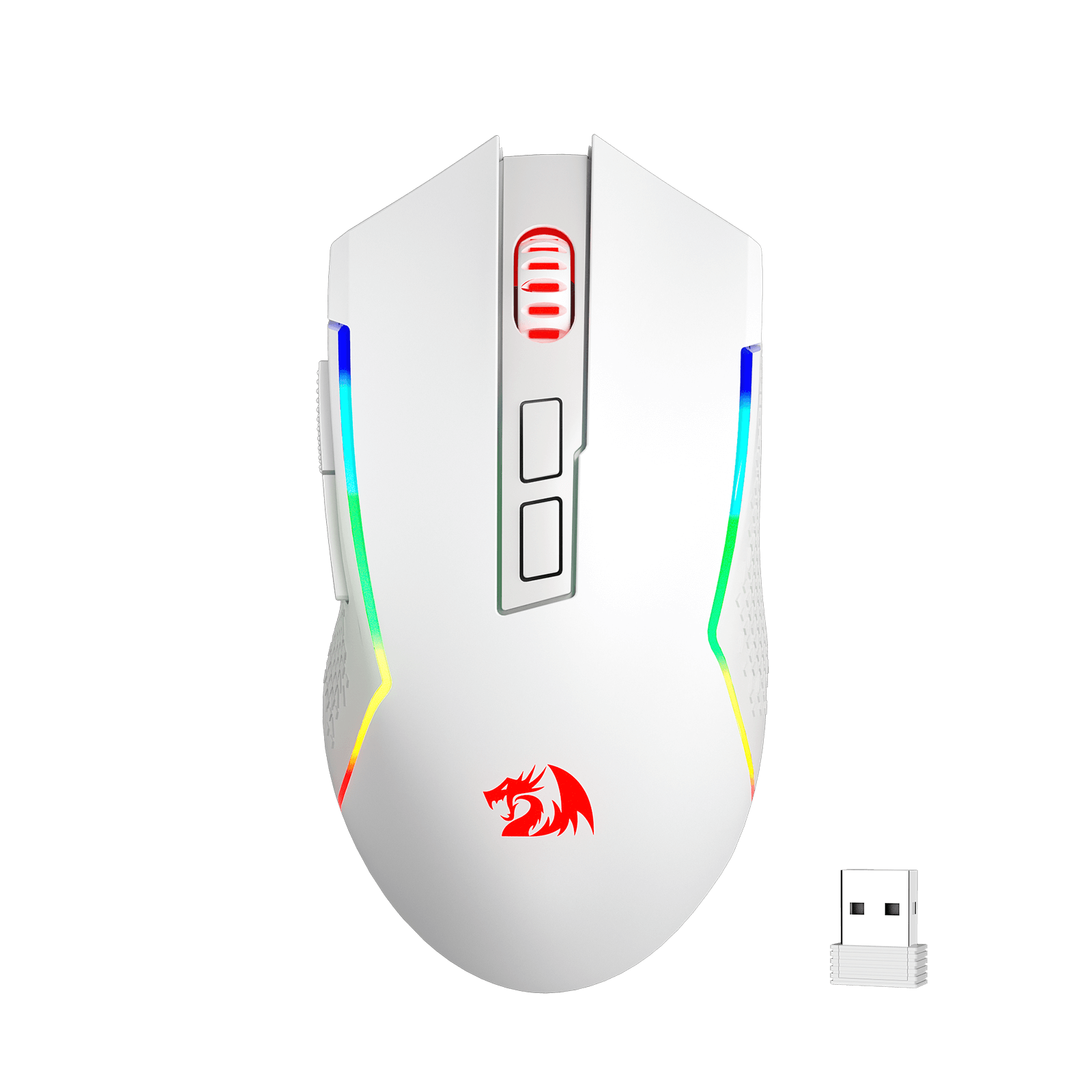 Redragon M693 Tetikus Permainan Bluetooth Wayarles, Tetikus Gamer Berwayar/Wayarles 8000 DPI dengan Sambungan 3-Mod, BT & Wayarles 2.4G, 7 Butang Makro, Kapasiti Kuasa Tahan Lama dan Lampu Latar RGB untuk PC/Mac/Komputer Riba