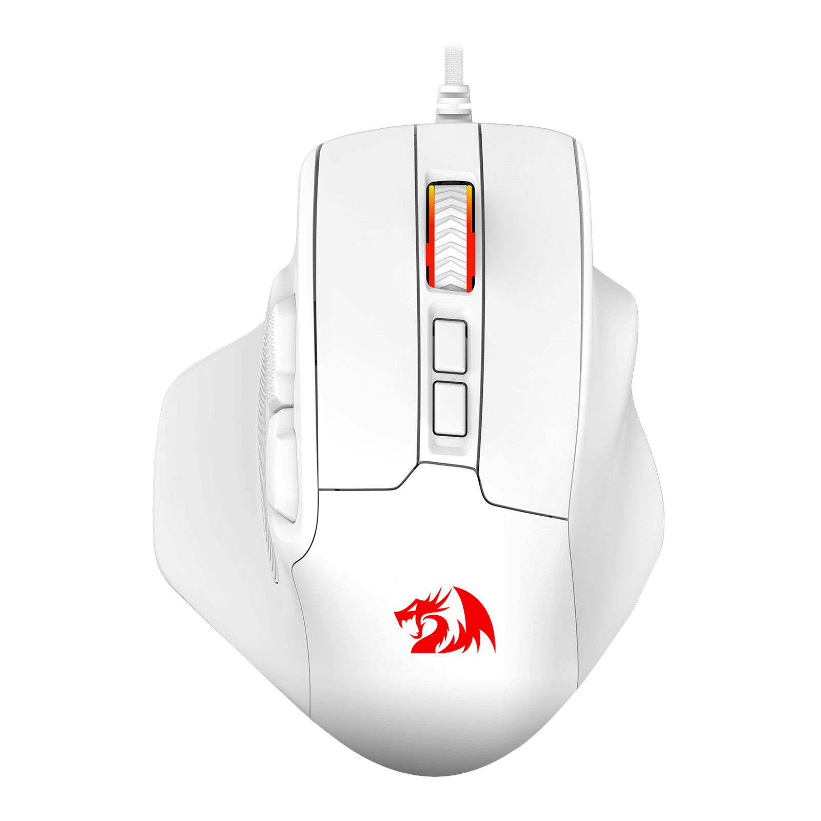 Redragon M806 Bullseye Gaming Mouse, 7 Butang Boleh Atur Cara Tetikus Gamer RGB Berwayar dengan Binaan Genggaman Semula Jadi Ergonomik, Perisian Menyokong Ikatan Kunci DIY & Berlampu Belakang
