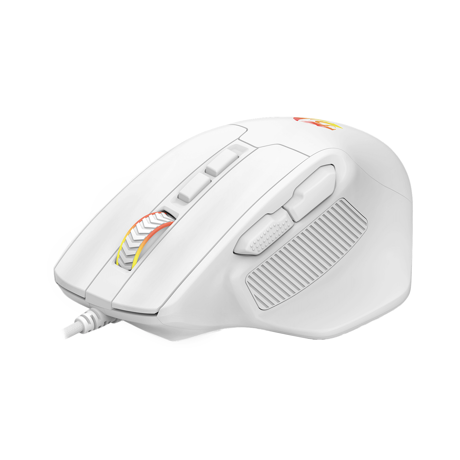 Redragon M806 Bullseye Gaming Mouse, 7 Butang Boleh Atur Cara Tetikus Gamer RGB Berwayar dengan Binaan Genggaman Semula Jadi Ergonomik, Perisian Menyokong Ikatan Kunci DIY & Berlampu Belakang
