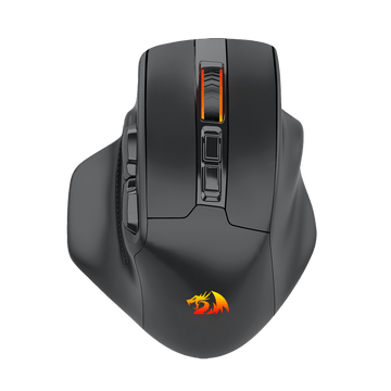 Tetikus Permainan Wayarles Redragon M806, 7 Butang Boleh Diprogramkan Tetikus Pemain RGB Berwayar dengan Sambungan 3 Mod, BT & Wayarles 2.4G, Binaan Genggaman Semula Jadi Ergonomik, Perisian Menyokong Ikatan Kunci & Lampu Latar DIY