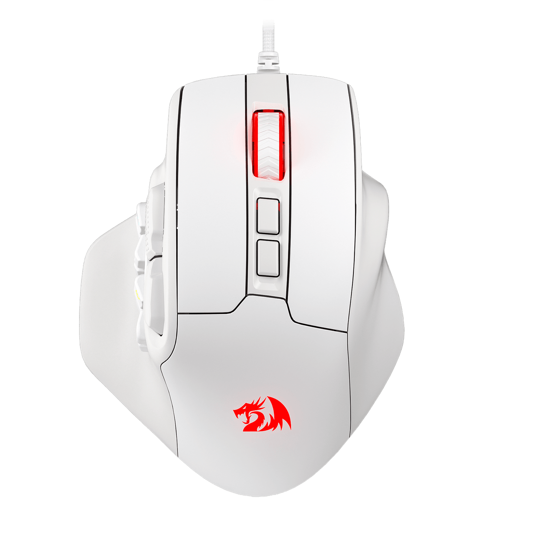 Tetikus Permainan MMO Redragon M811 Aatrox, Tetikus Gamer RGB Berwayar 15 Butang Boleh Atur Cara dengan Binaan Cengkaman Semulajadi Ergonomik, 10 Kekunci Makro Sisi, Perisian Menyokong Ikatan Kekunci & Lampu Belakang DIY