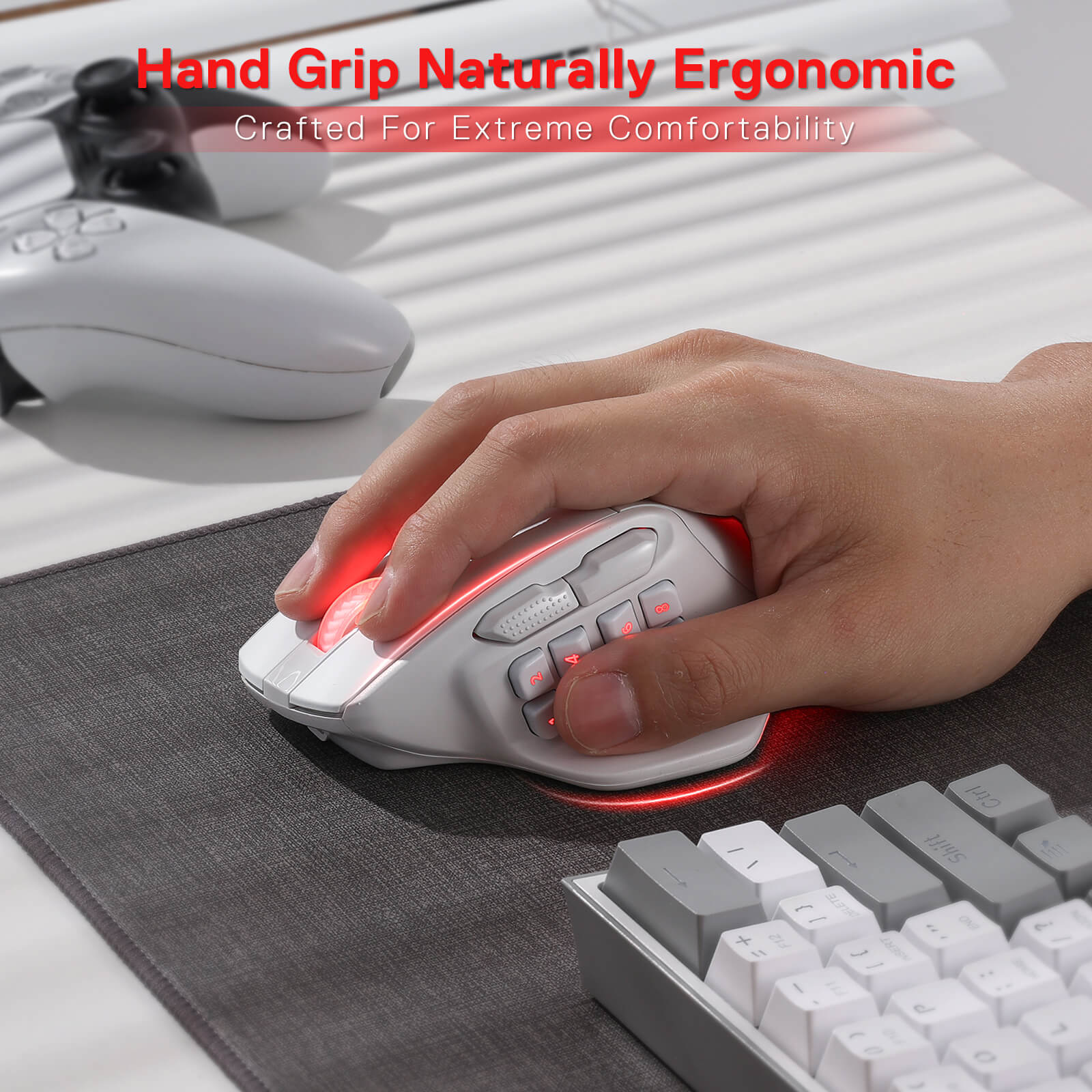 Redragon M811 PRO Wireless MMO Gaming Mouse