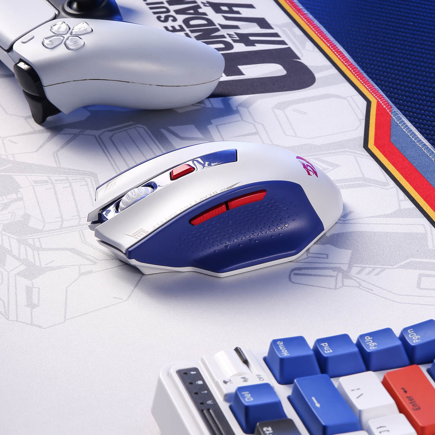 Redragon M994 Tetikus Permainan Bluetooth Wayarles, Tetikus Gamer Berwayar/Wayarles 26000 DPI dengan Sambungan 3-Mod, BT & Wayarles 2.4G, 6 Butang Makro, Kapasiti Kuasa Tahan Lama untuk PC/Mac/Komputer Riba
