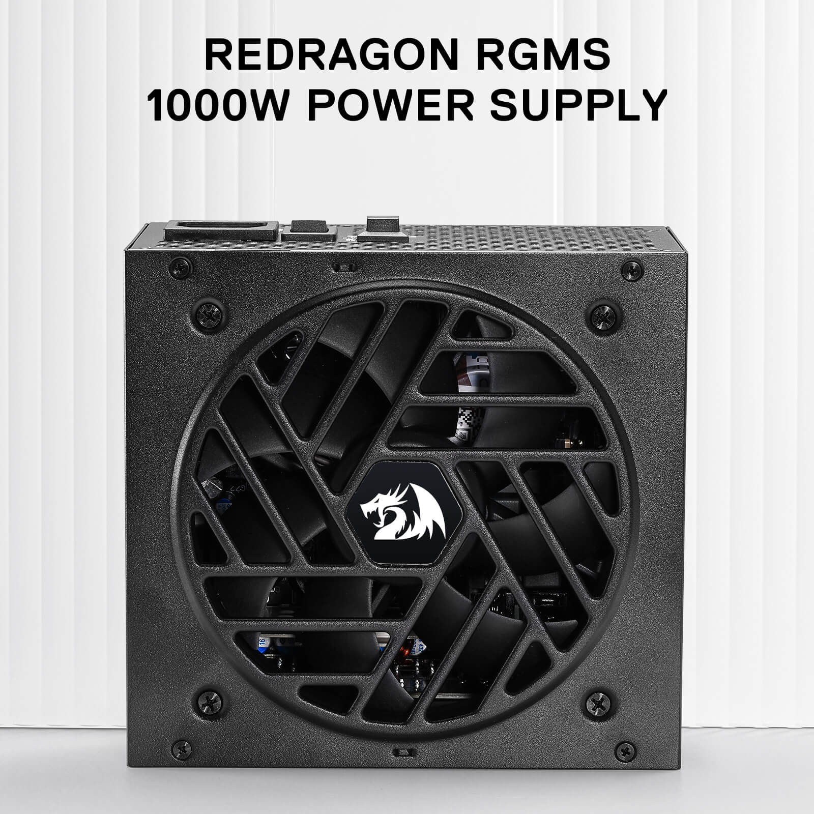 Redragon RGMS-1000W PRO 80+ Gold 1000 Watt Power Supply w/Upgraded ATX 3.1 & PCIe 5.1 Fully Modular, Compact 150mm Size, Smart ECO Low Noise Fan, 100% Japanese Capacitors, Full Mod Cables