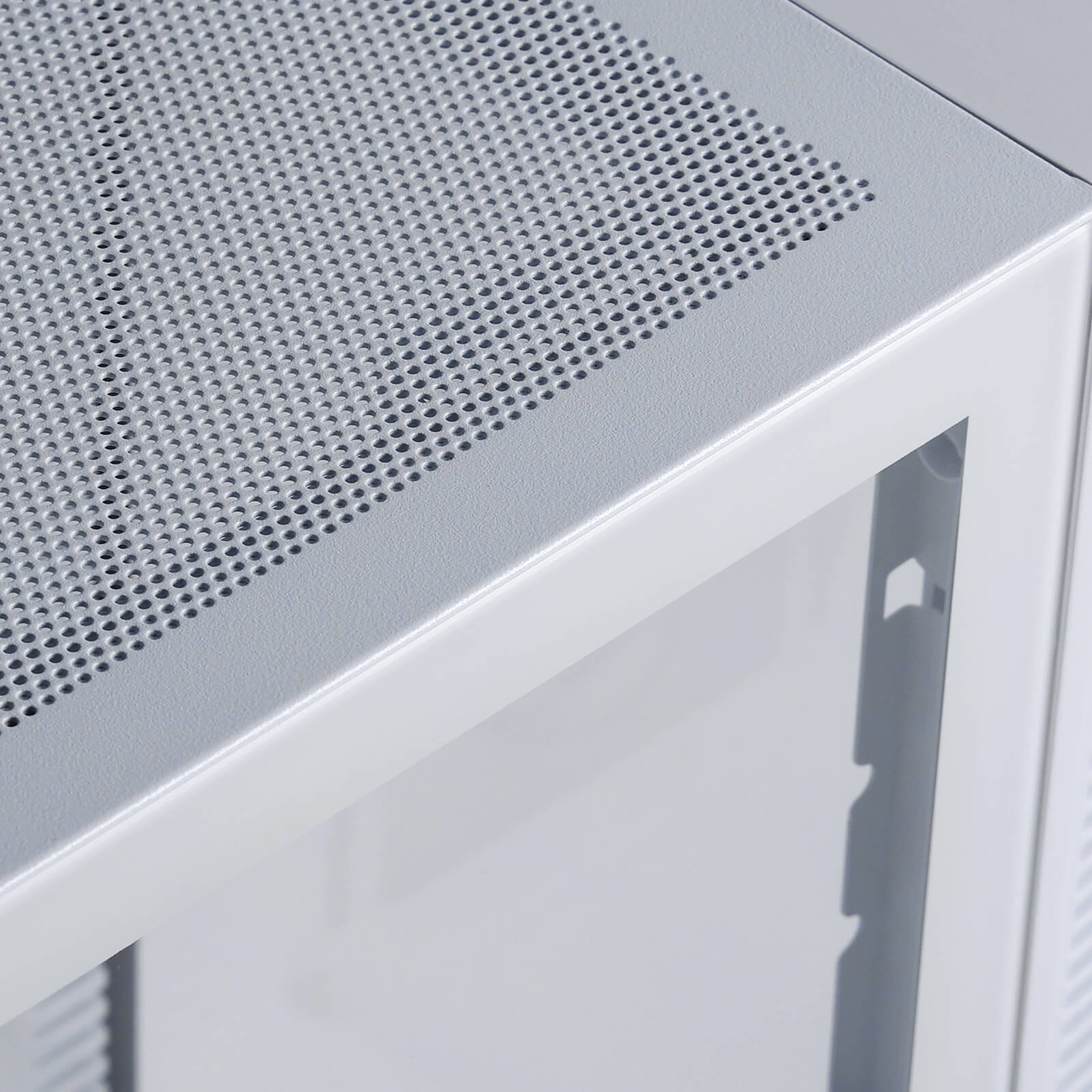Sarung PC Permainan ITX Redragon MC211, Casis Komputer M-ATX dengan 2 Panel Kaca Terbaja & Panel Berlubang Aliran Udara Tinggi, Sokongan Radiator 240mm, Bar Lampu Penyegerakan Irama, Pengurusan Kabel Mudah, Putih