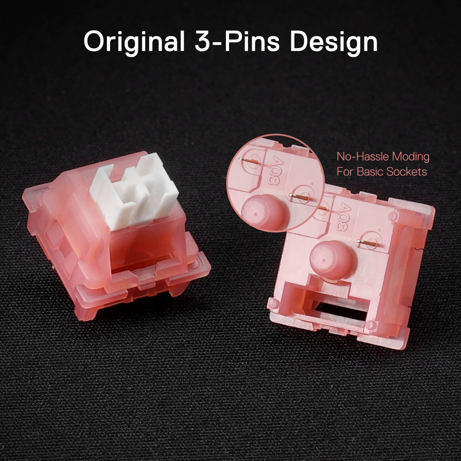 Suis Mekanikal Linear Senyap Redragon Rose A120