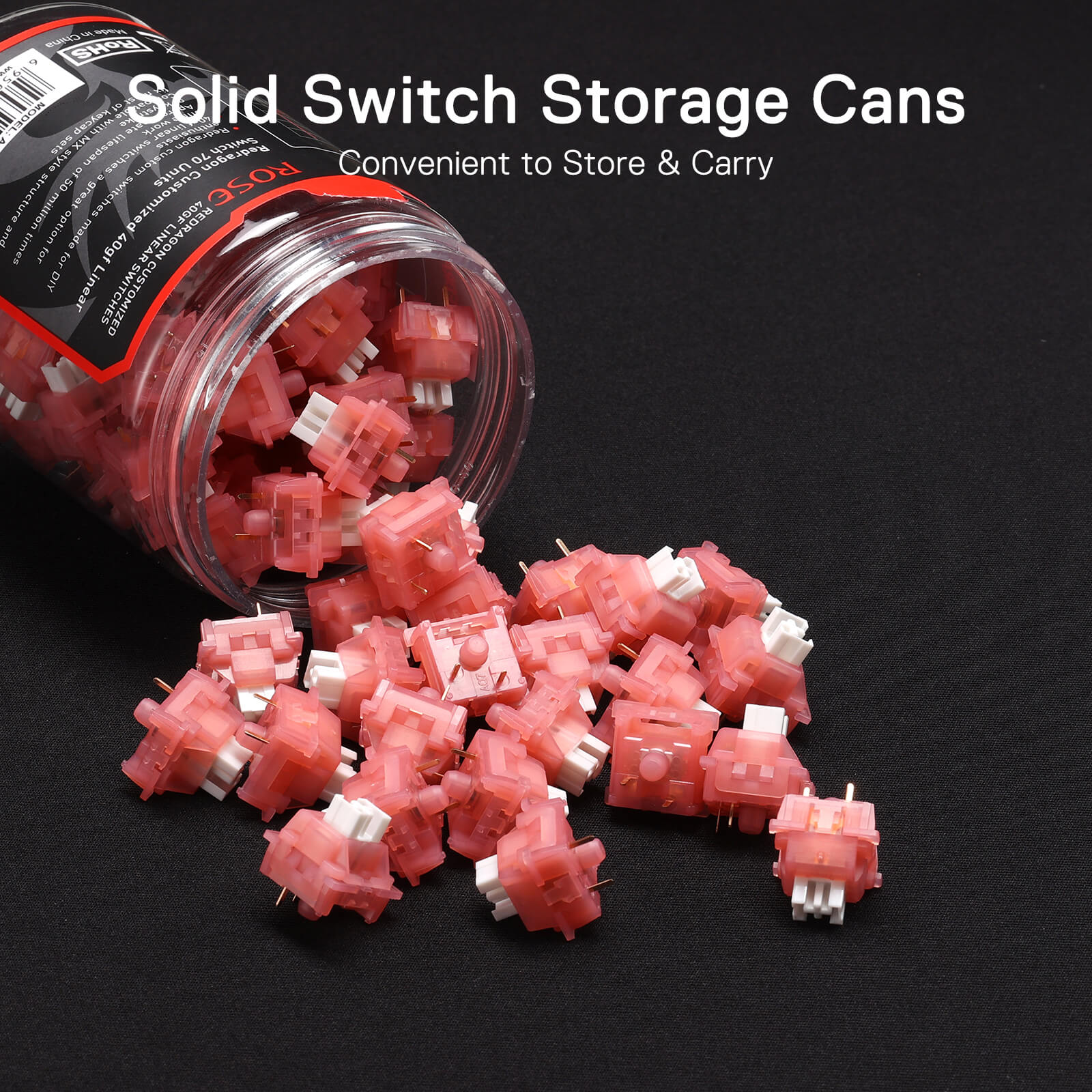 Suis Mekanikal Linear Senyap Redragon Rose A120