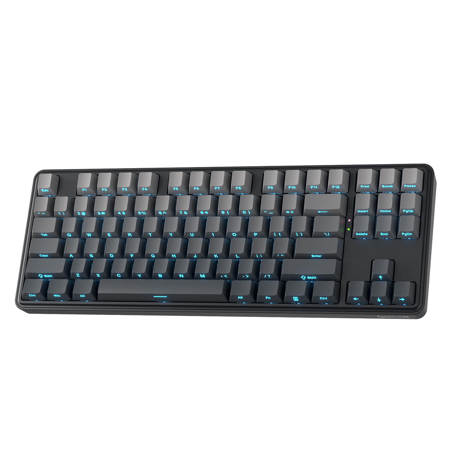 Redragon K707 PRO 80% Wireless Mechanical Gaming Keyboard, Gasket-Mount TKL with Tri-Mode Connectivity (USB-C, Bluetooth 3.0/5.0, 2.4GHz), Custom Mint Mambo Linear Switches, 5-Layer Noise Dampening, Side-Printed Black Gradient PBT Keycaps, RGB Backlit