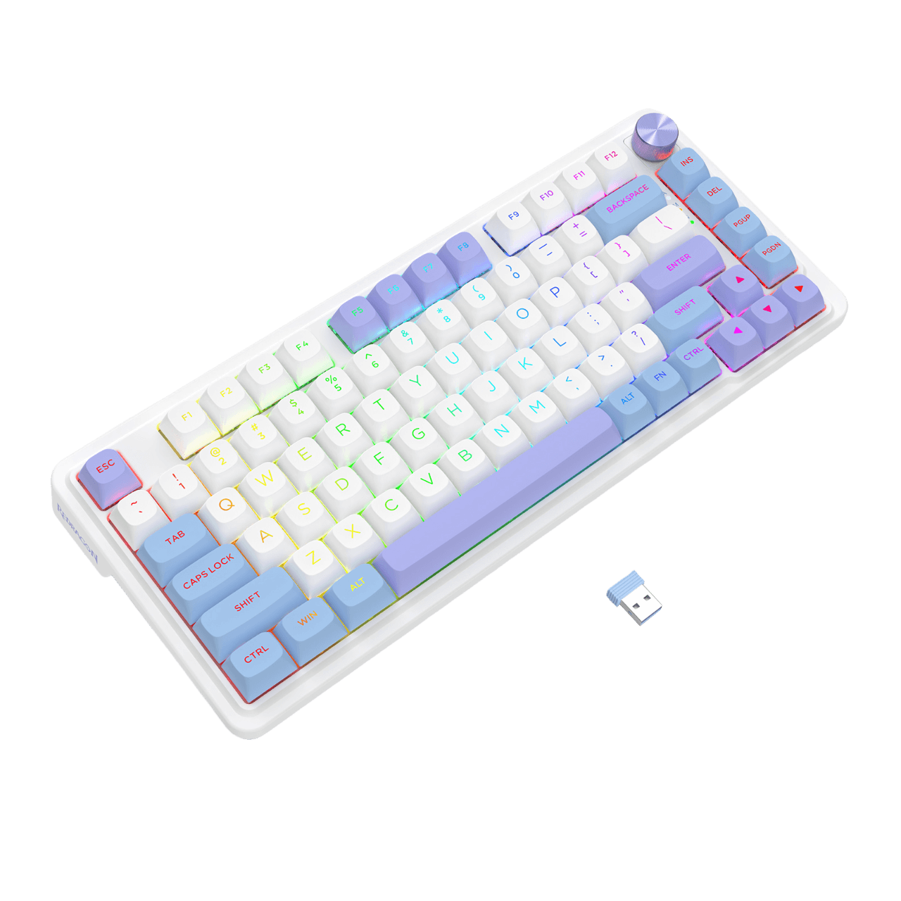 Redragon UCAL MAX K673 75% MOA Keycaps Wireless RGB Gaming Keyboard