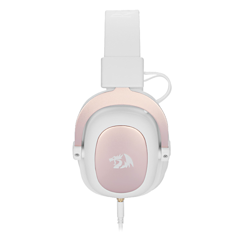 Set Kepala Permainan Redragon H510 ZEUS WHITE Bunyi Keliling 7.1 Pad Telinga Buih Memori - Pemacu 53MM
