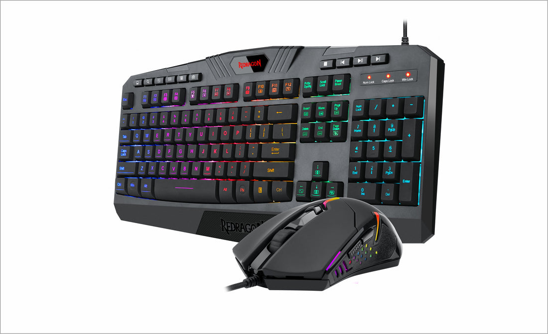 Redragon S101-5 Kombo Papan Kekunci Tetikus Permainan K503RGB + M601(3212)RGB
