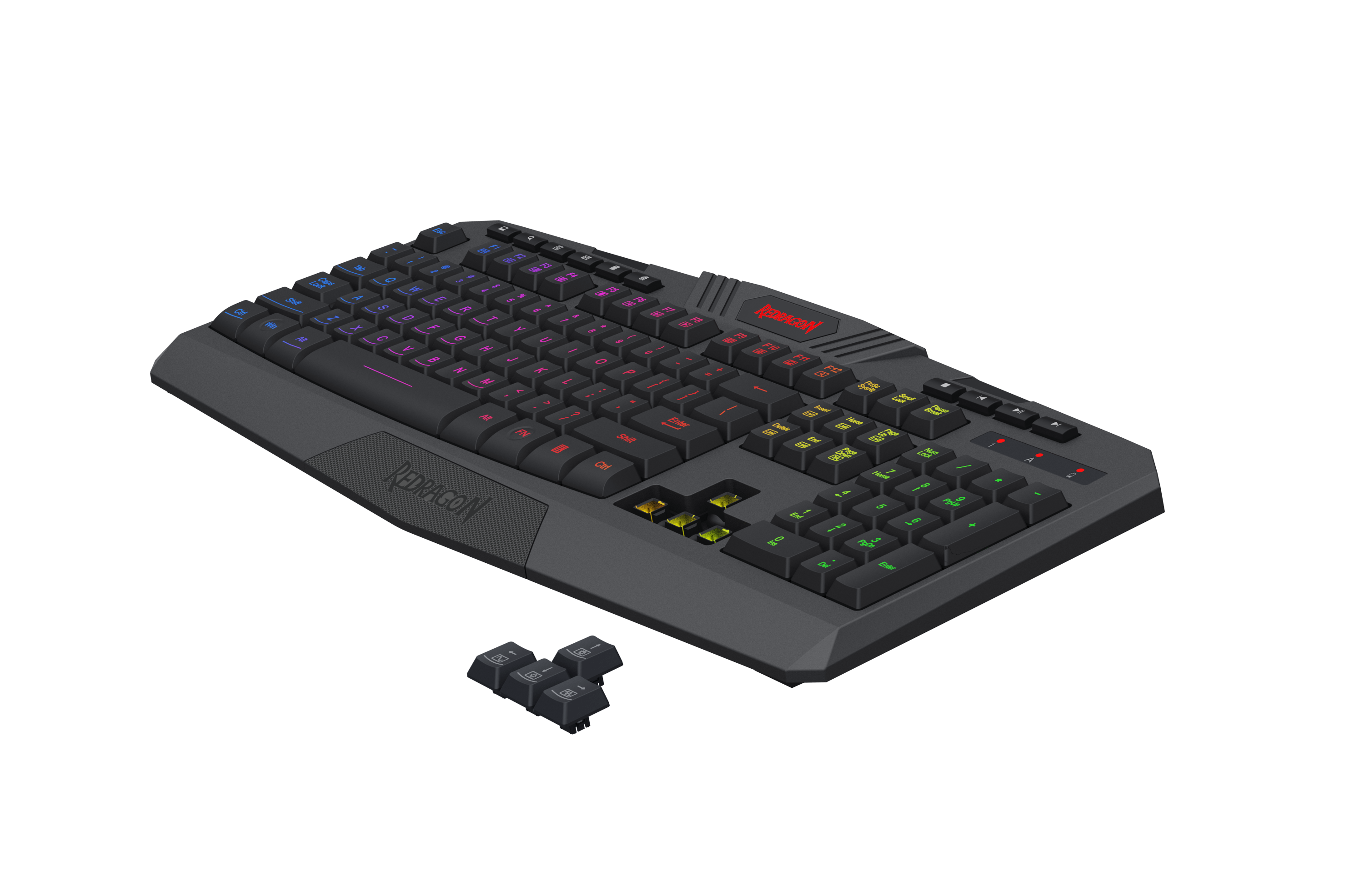Set Kombo Papan Kekunci & Tetikus Gaming Tanpa Wayar Redragon S101-KS
