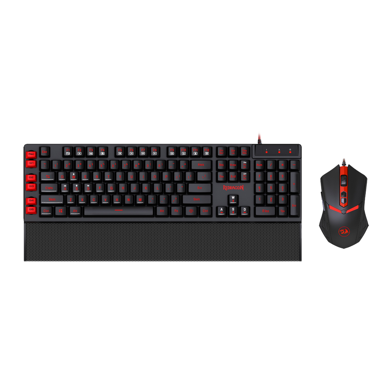 SET PAPAN KEKUNCI & TETIKUS REDRAGON YAKSA&NEMEANLION S102 UNTUK PERMAINAN