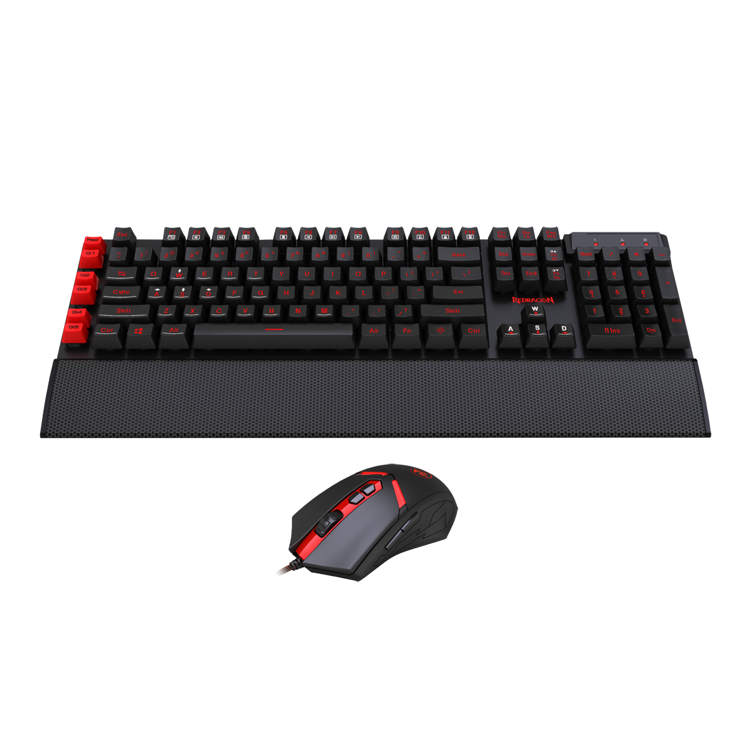 SET PAPAN KEKUNCI & TETIKUS REDRAGON YAKSA&NEMEANLION S102 UNTUK PERMAINAN
