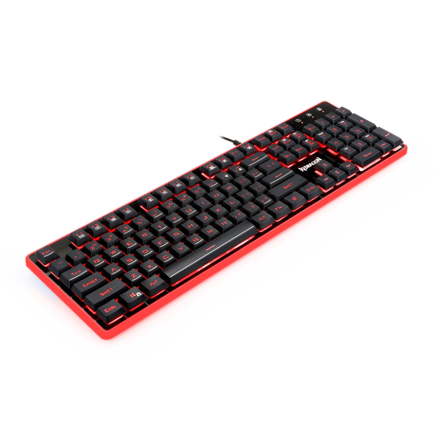 Papan Kekunci Permainan Redragon S107, Tetikus, Pad Tetikus, Papan Kekunci LED RGB 104 Kekunci Rasa Mekanikal, Tetikus Berwayar 3200 DPI, Pad Tetikus Besar untuk Permainan Komputer PC - [Set Pad Tetikus Papan Kekunci]