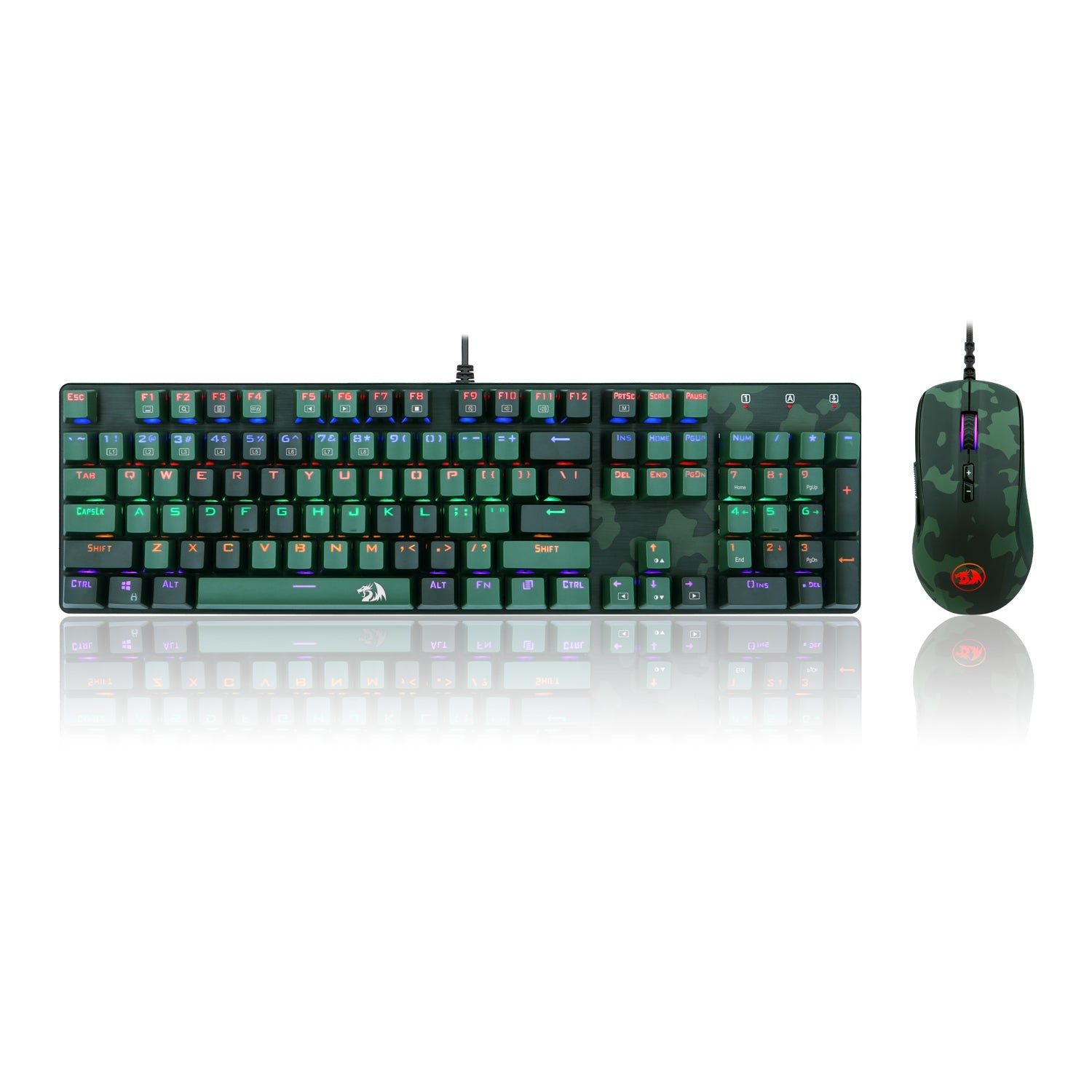 Redragon CAMINC ESSENTIALS S108 PAPAN KEKUNCI & TETIKUS 2 DALAM SATU SET