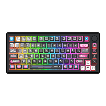 URANUS PRO 82 K732MC-RGB-PRO Papan Kekunci Mekanikal Badan Aloi Aluminium 3 Mod Sambungan