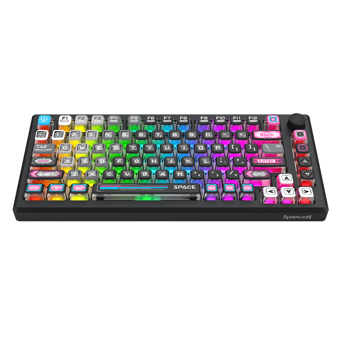 URANUS PRO 82 K732MC-RGB-PRO Papan Kekunci Mekanikal Badan Aloi Aluminium 3 Mod Sambungan