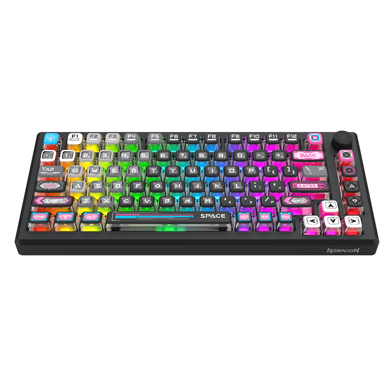 URANUS PRO 82 K732MC-RGB-PRO Papan Kekunci Mekanikal Badan Aloi Aluminium 3 Mod Sambungan