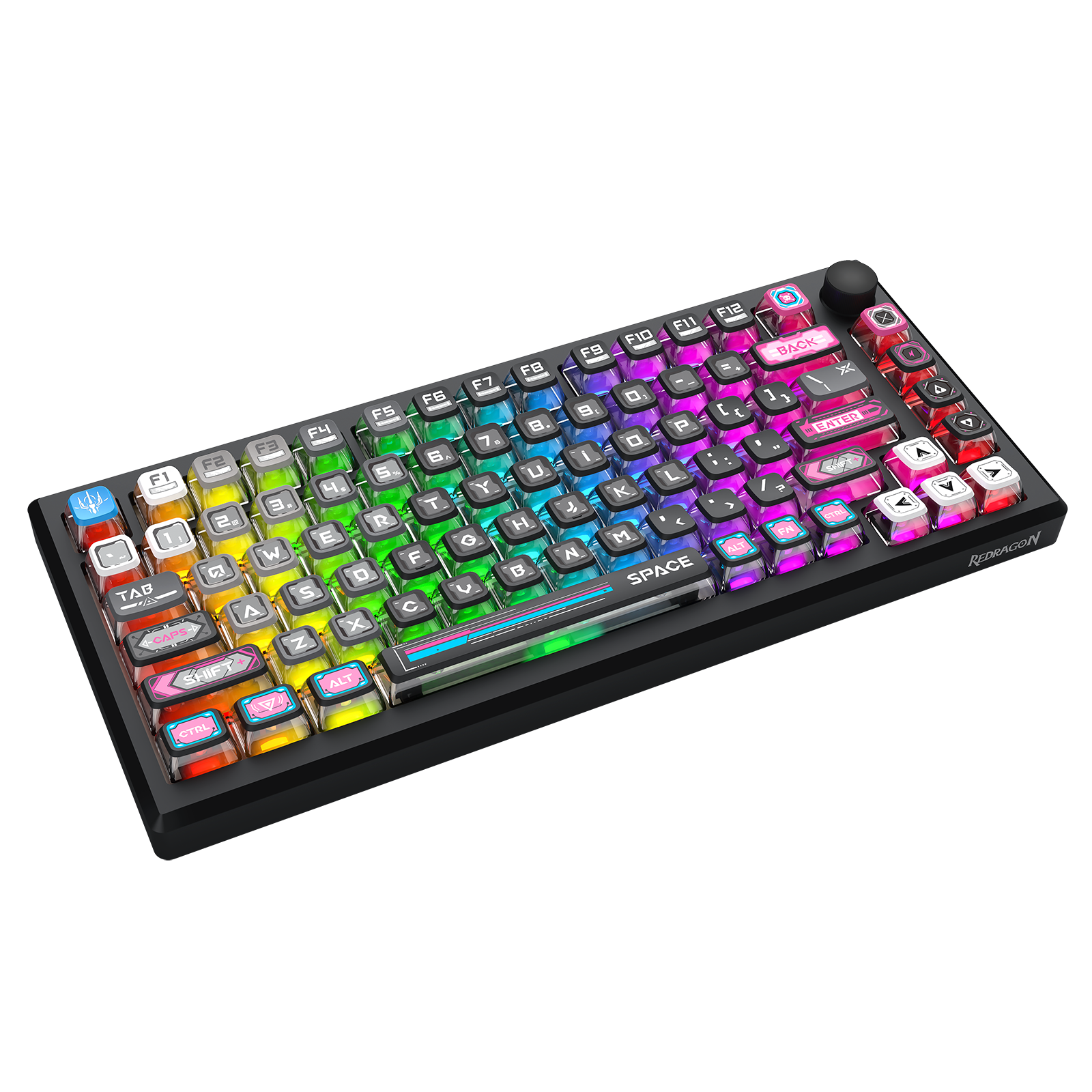 URANUS PRO 82 K732MC-RGB-PRO Papan Kekunci Mekanikal Badan Aloi Aluminium 3 Mod Sambungan