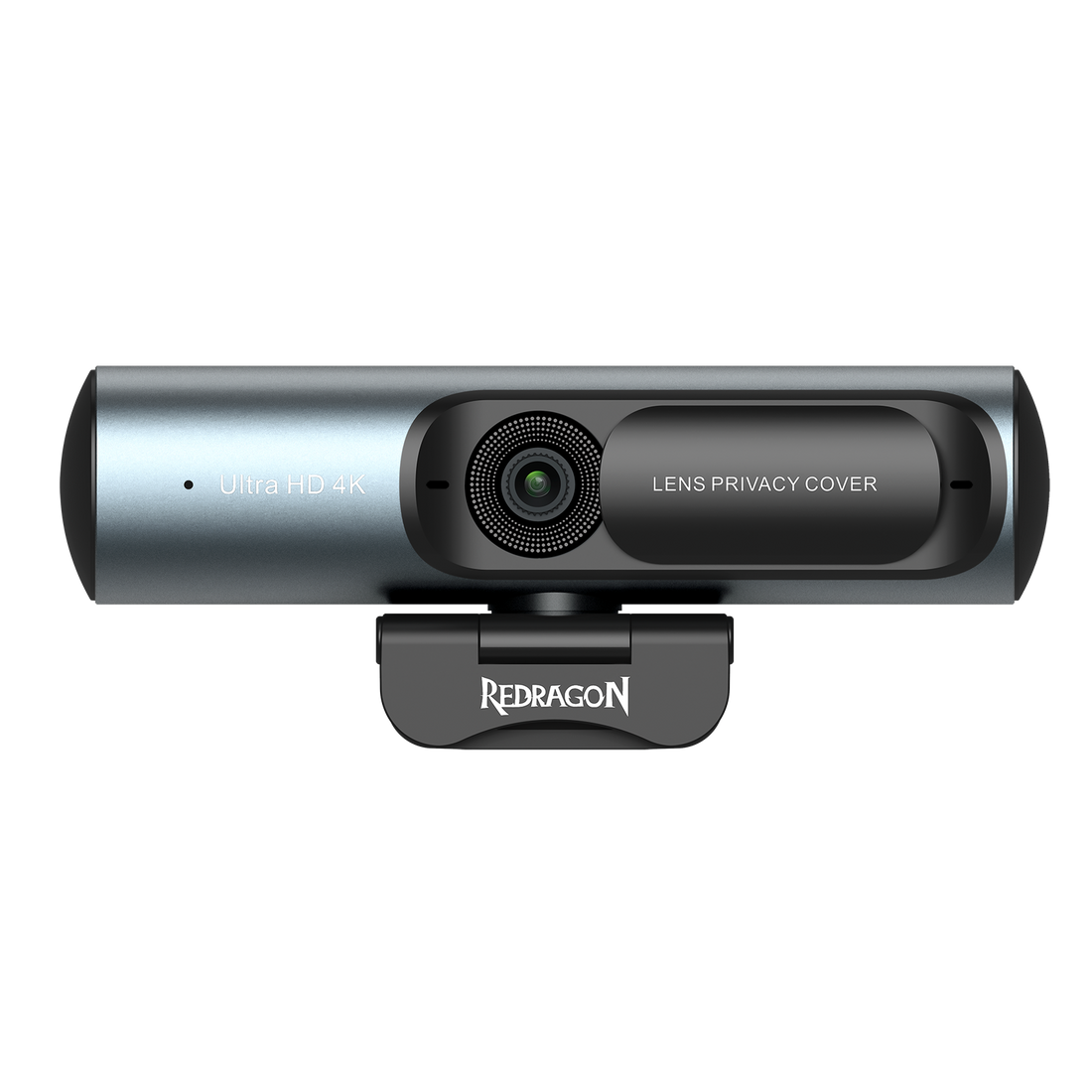 Redragon webcam with lens privacy cover on a white background