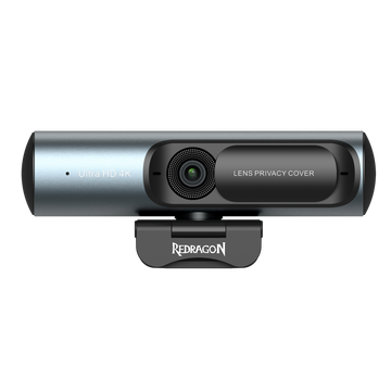 Redragon webcam with lens privacy cover on a white background