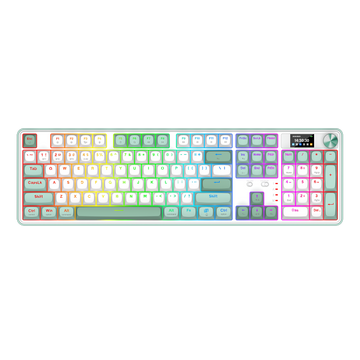 Papan Kekunci Mekanikal Gasket 104 Mod 3 dengan Paparan LCD Redragon K761WG-RGB-PRO
